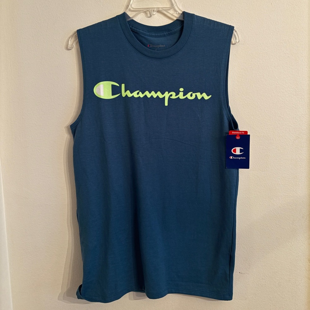 Champion dark turquoise muscle tee
